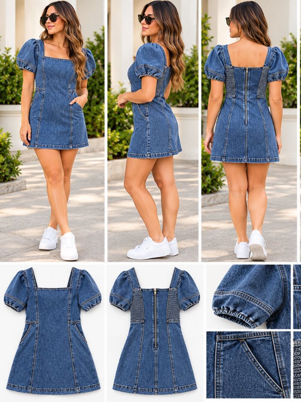 Adult Women’s Denim Mini Dress – Size Small